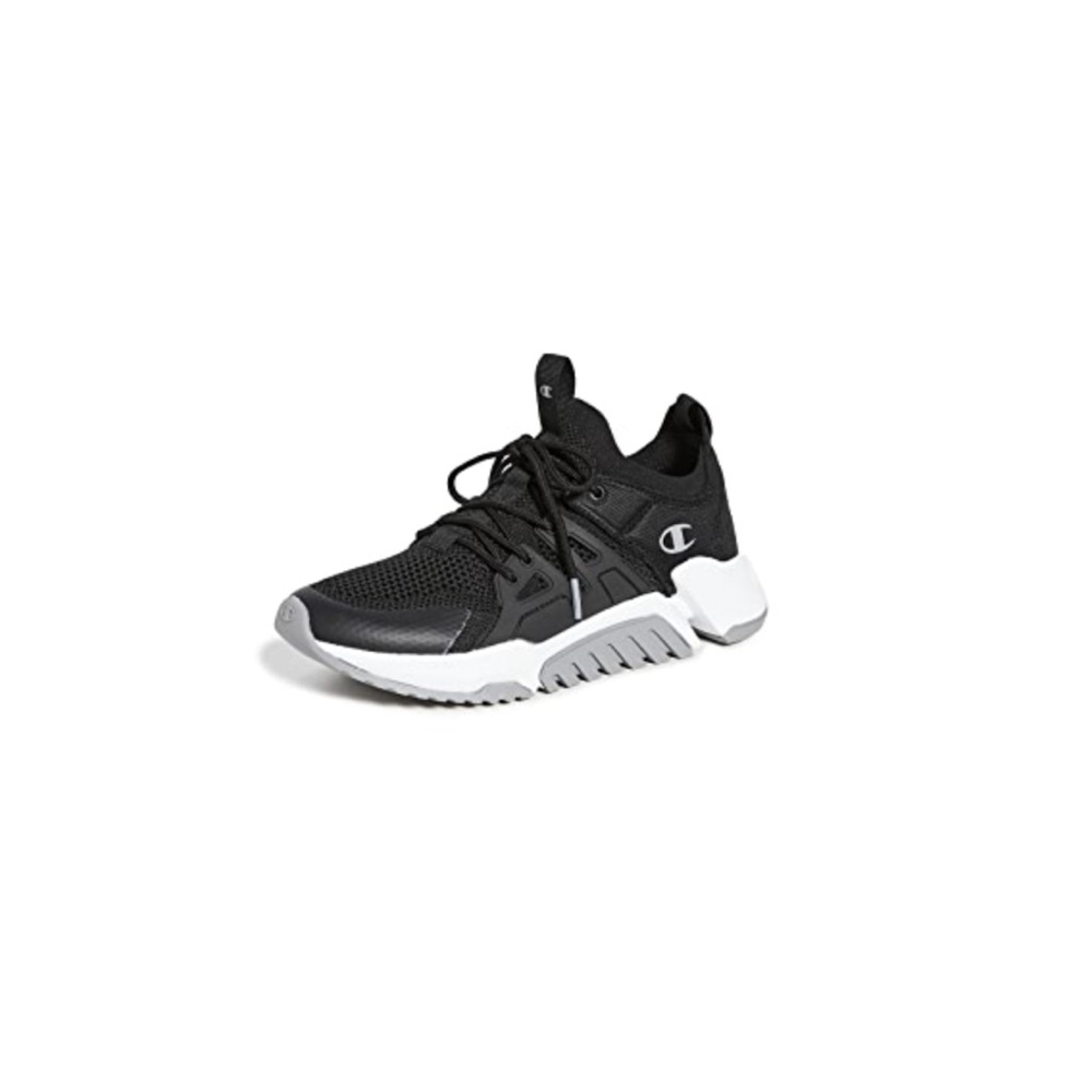 NWT Champion Black/Concrete D1 Knit Sneakers